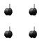 Service Caster 2'' Floor Safe Black Hooded Twin Wheel Caster Grip Ring Stem , 4PK SCC-GR02S50D-NYU-FB-716X1716-4 - alternate 1